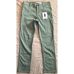 Men’s Armedangels Eco-Chinos Light Green Khaki Pants Sz 32x32